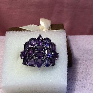 925 sterling amethyst ring